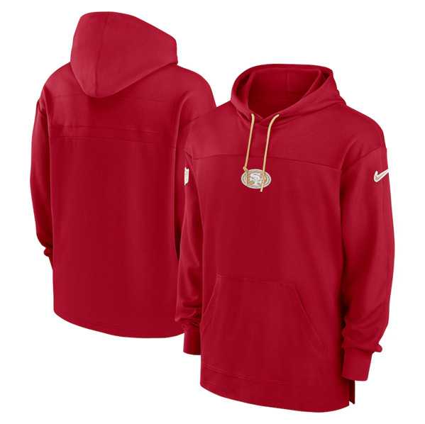 Men's San Francisco 49ers Scarlet Performance Pullover Hoodie,We sell and wholesale Men's San Francisco 49ers Scarlet Performance Pullover Hoodie on line form chian!